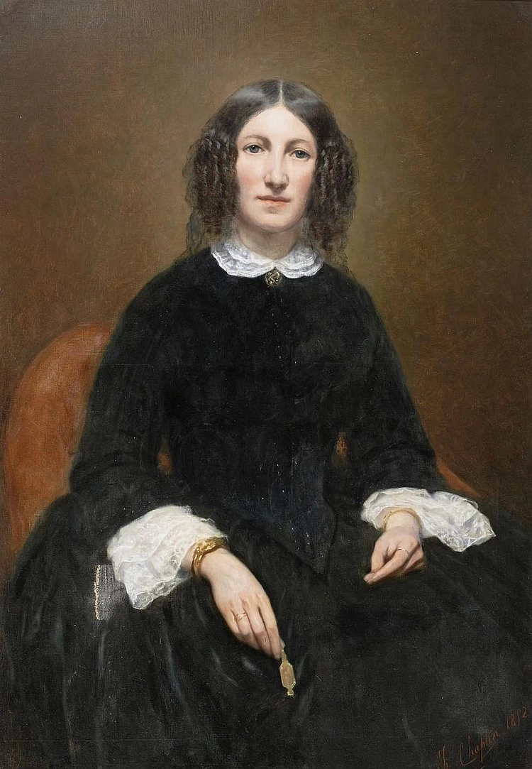 Charles Joshua Chaplin - ritratto di una giovane donna seduta